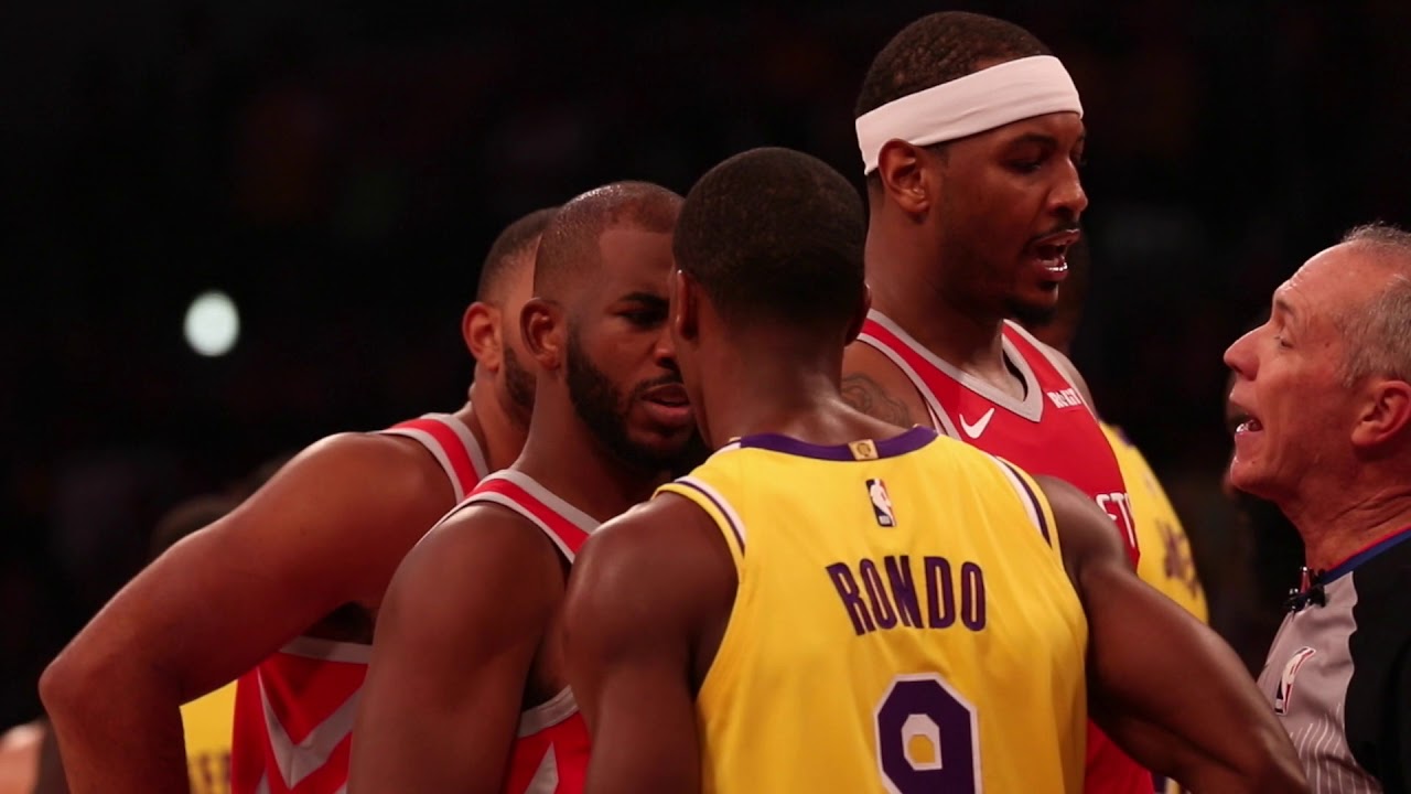 OFFICIAL SLOW MO OF RAJON RONDO SPITTING IN CHRIS PAUL'S FACE