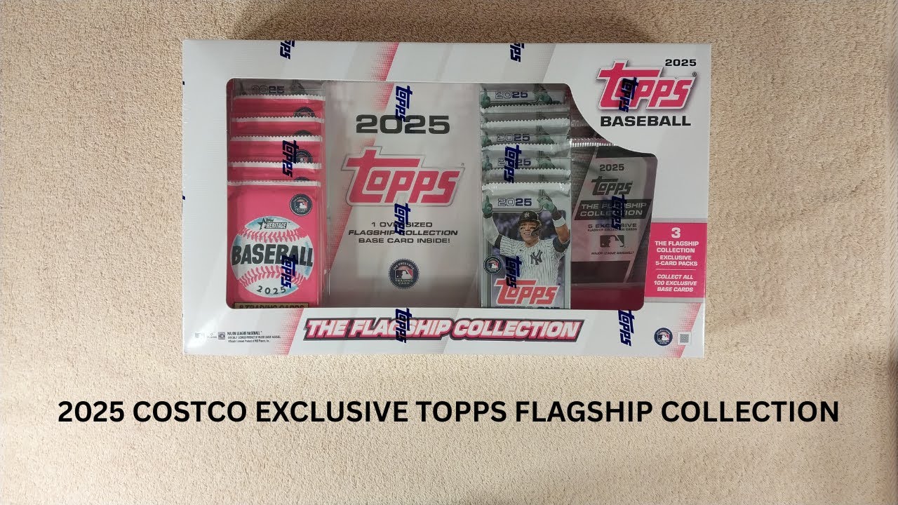 2025 Topps Flagship Collection - MASSIVE $39.99 BASEBALL COLLECTOR'S BOX FROM COSTCO! ✨New✨