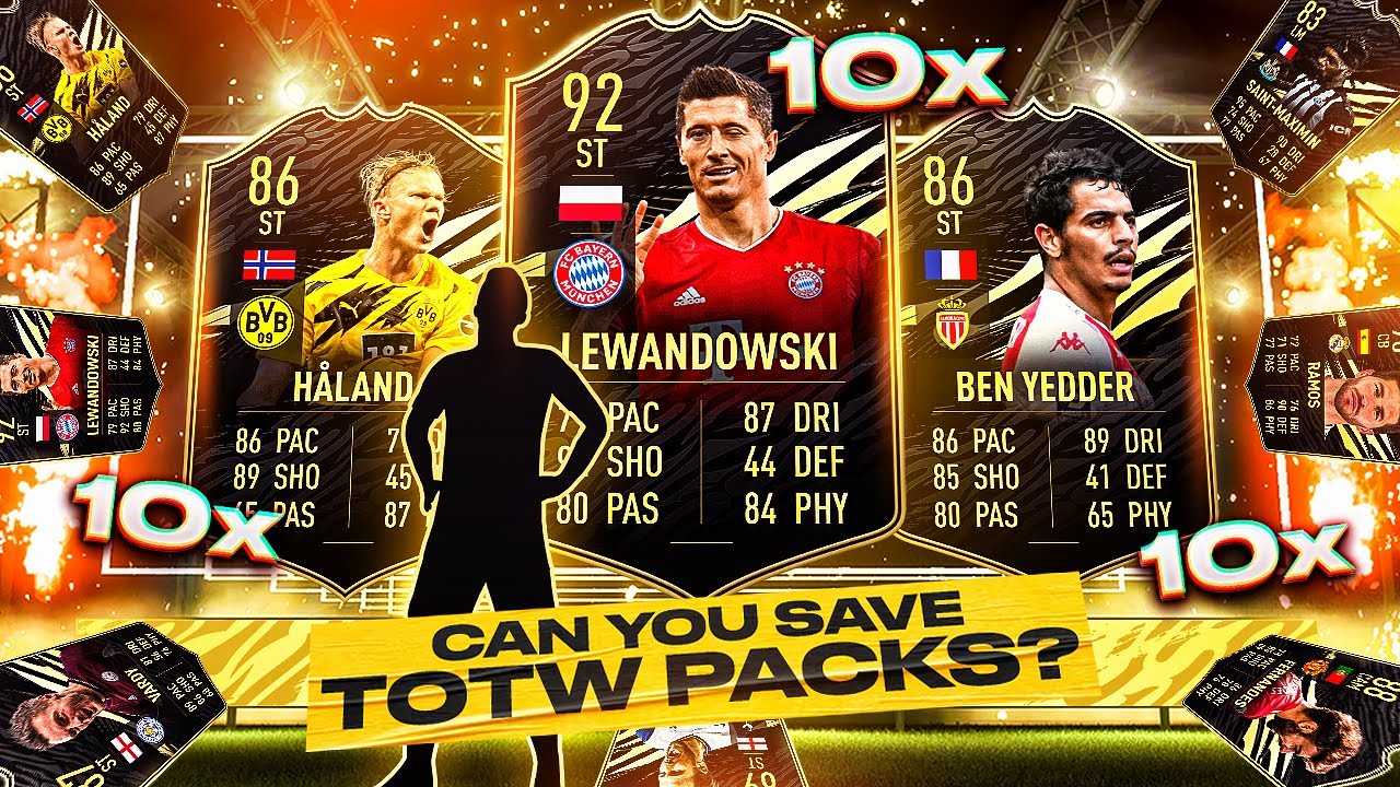 What do you get from 10 Guaranteed FIFA 21 Team of the Week Packs?