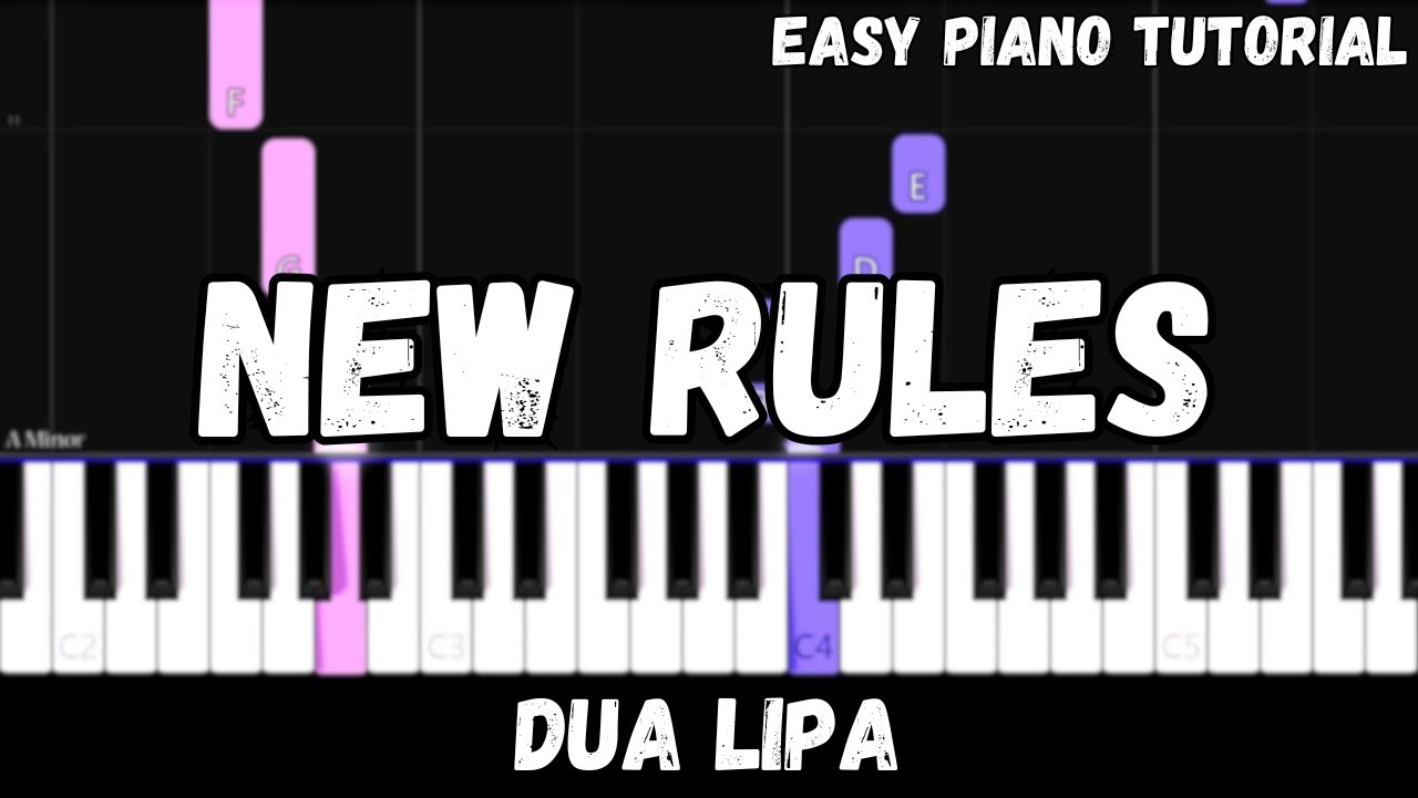 Dua Lipa - New Rules (Easy Piano Tutorial)