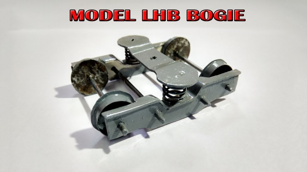 How to make train wheels | homemade LHB bogie | indian model train