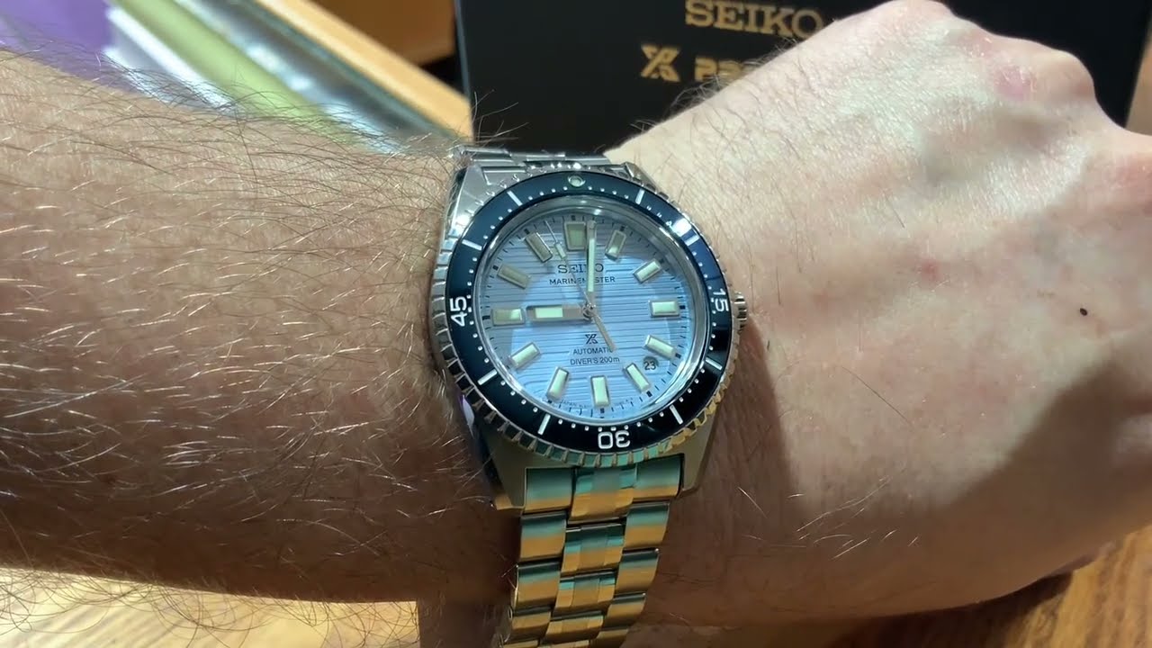 Обзор и распаковка часов Seiko SJE099 Prospex Marinemaster.