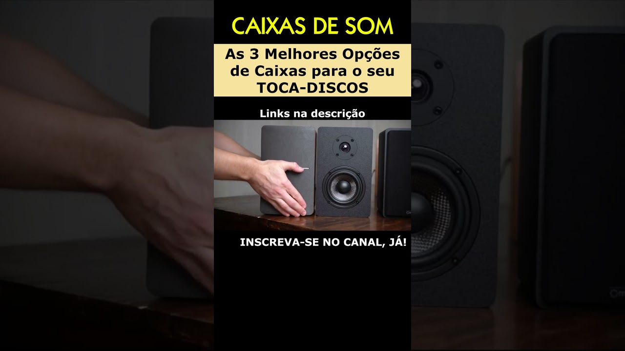 As 3 MELHORES Op&ccedil;&otilde;es de CAIXAS DE SOM para o seu TOCA-DISCOS #yamaha #caixadesom #klipsch #edifier