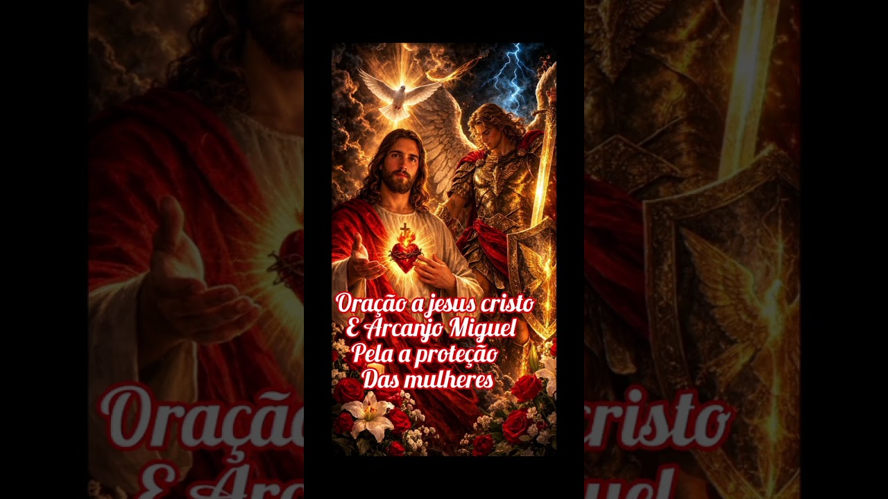 🚀🙏🙌 oração a jesus e são Miguel pra proteção das mulheres 🚀🙏🙌