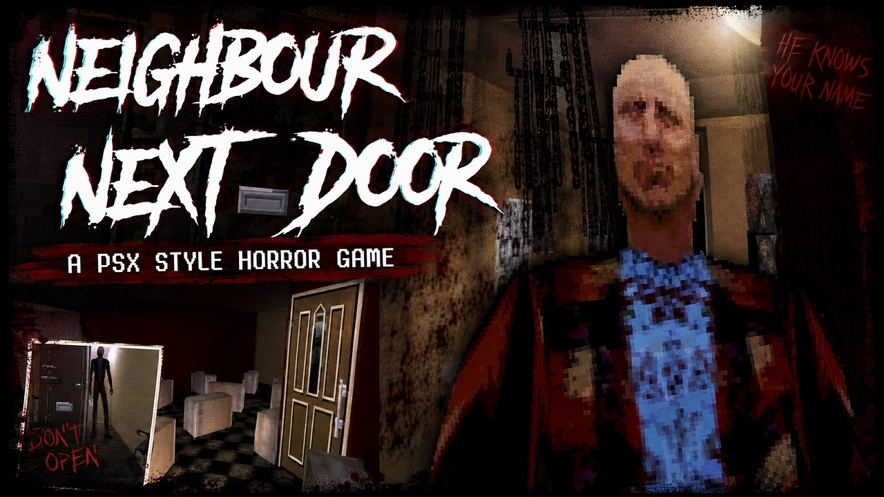 Neighbour Next Door (itch.io) - Indie Horror Game (No Commentary + All Endings) PC