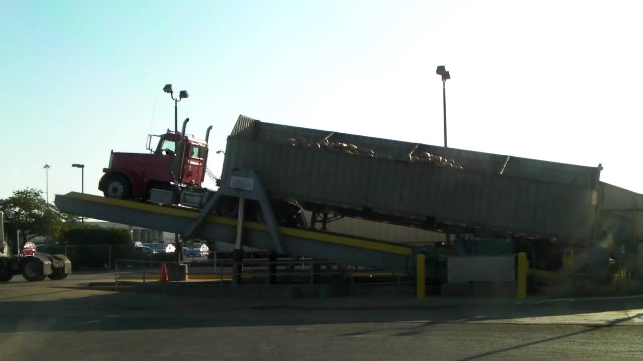 Unloading Pumpkins on the Ramp