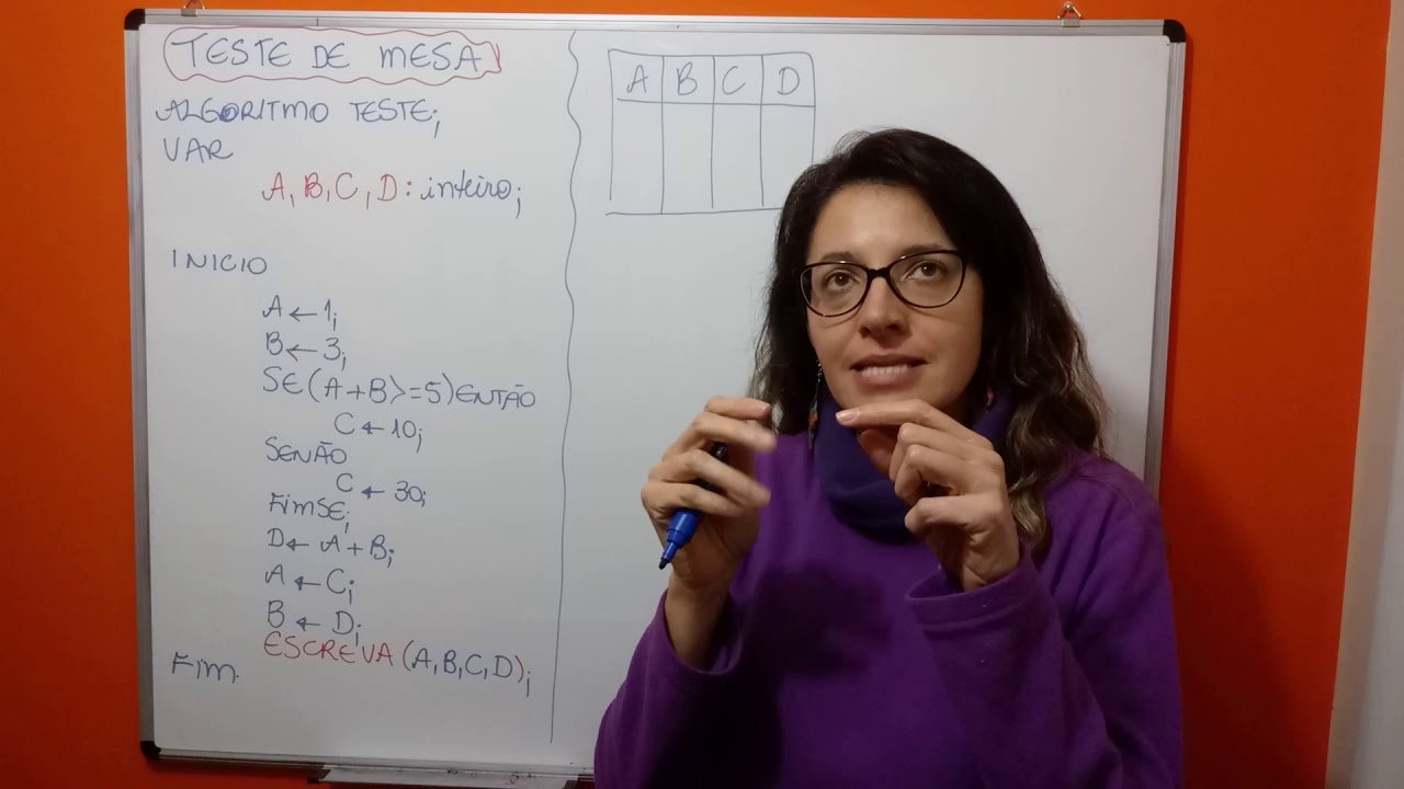 Aula 10 - Teste de mesa com estrutura condicional