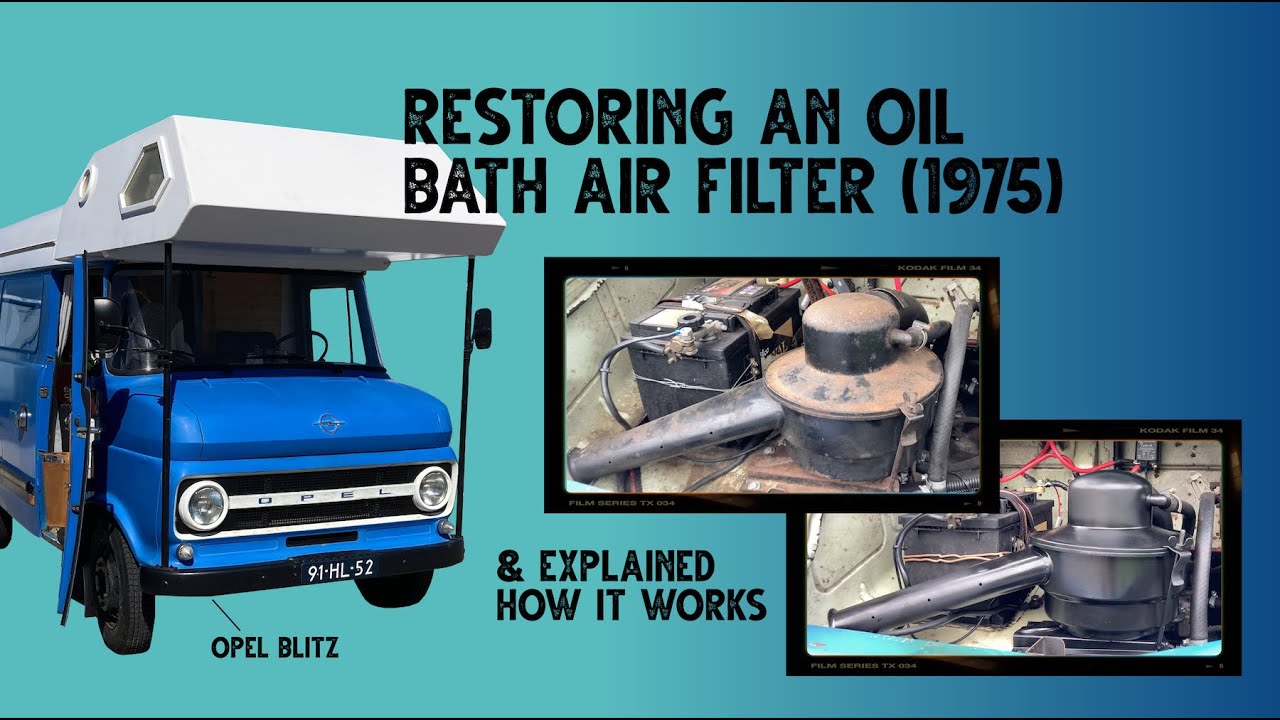 Restoring and Routine Maintenance of an Oil bath air filter (1975) & explained how it works