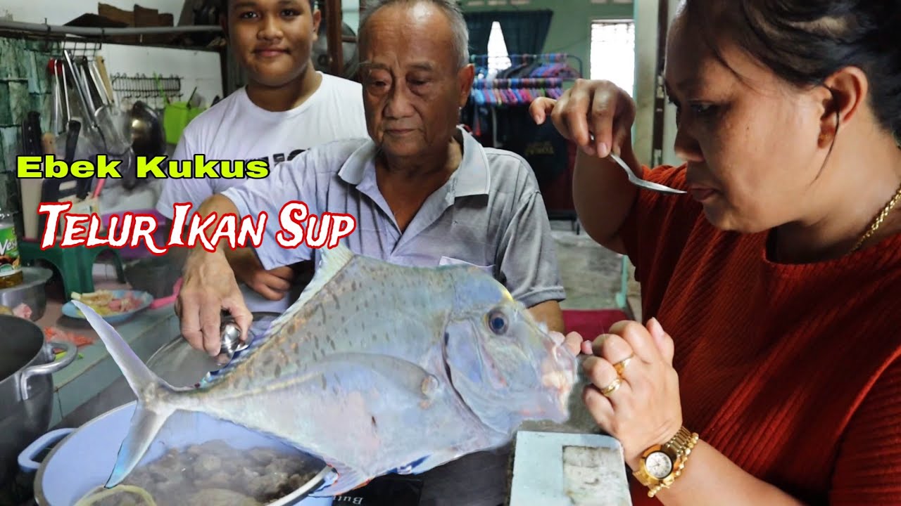 Bapa Masak Telur Ikan Haruan Tasik // Saya Masak Kepala Ikan EBEK Steam // Resepi Orang Kampung //