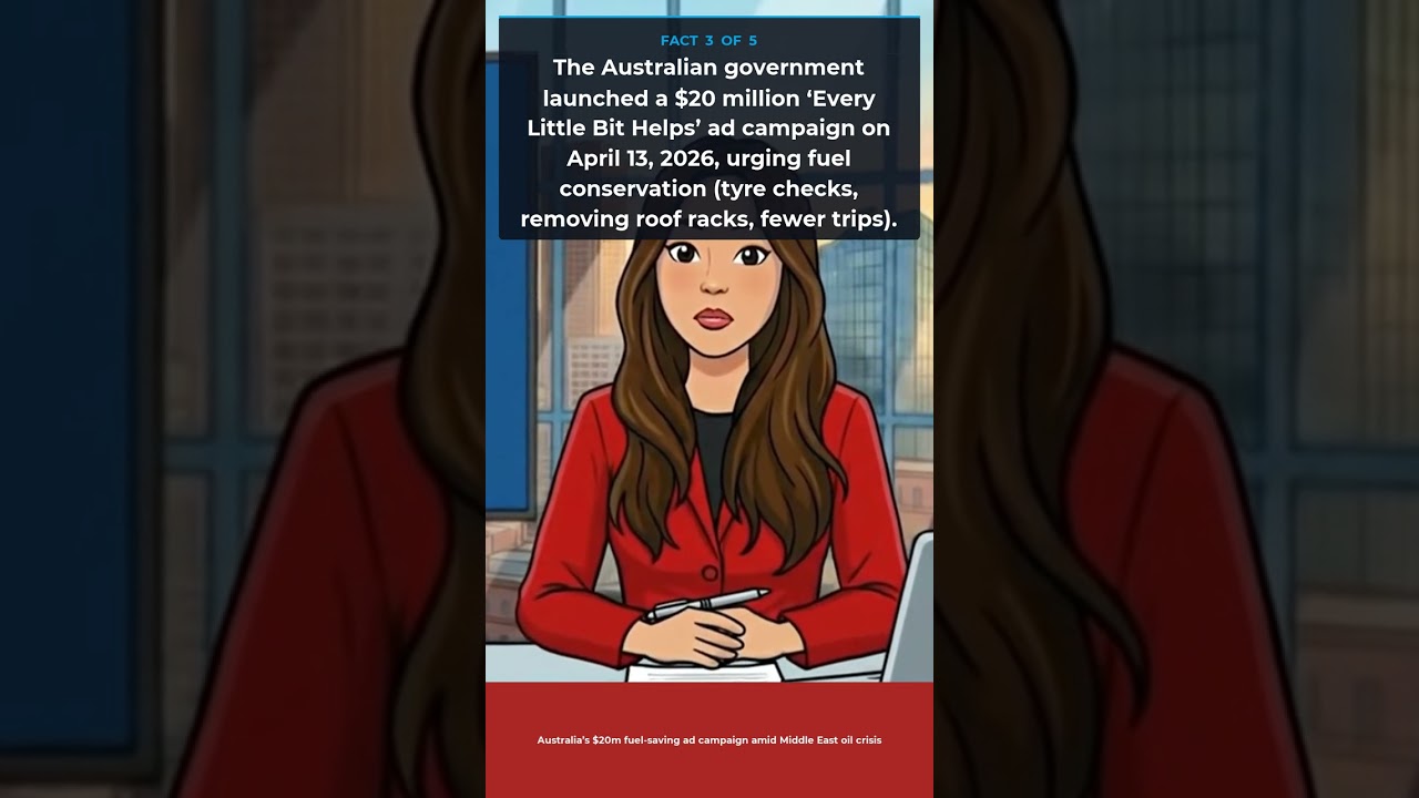 Australia&rsquo;s $20m fuel-saving ad campaign amid Middle East oil crisis | Media Fact Checker #Shorts