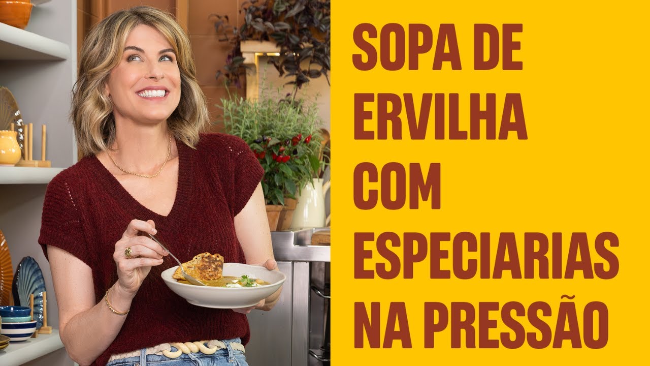 Sopa de ervilha com especiarias na pressão