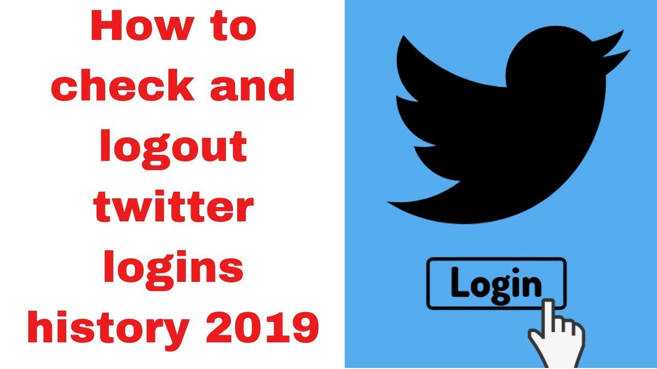 How to check and logout twitter logins history 2019