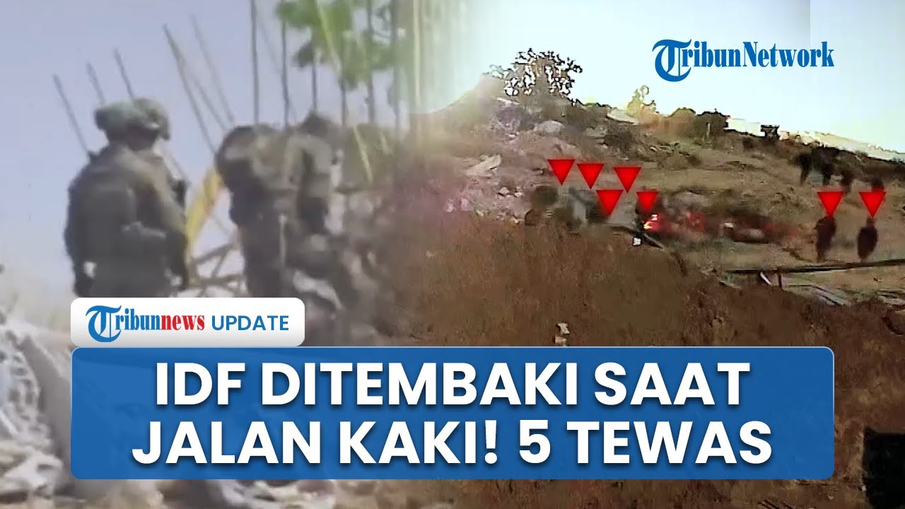 Video Gerombolan Tentara Israel Ditembaki Hamas saat Jalan Kaki, 5 IDF Dilaporkan Terbunuh