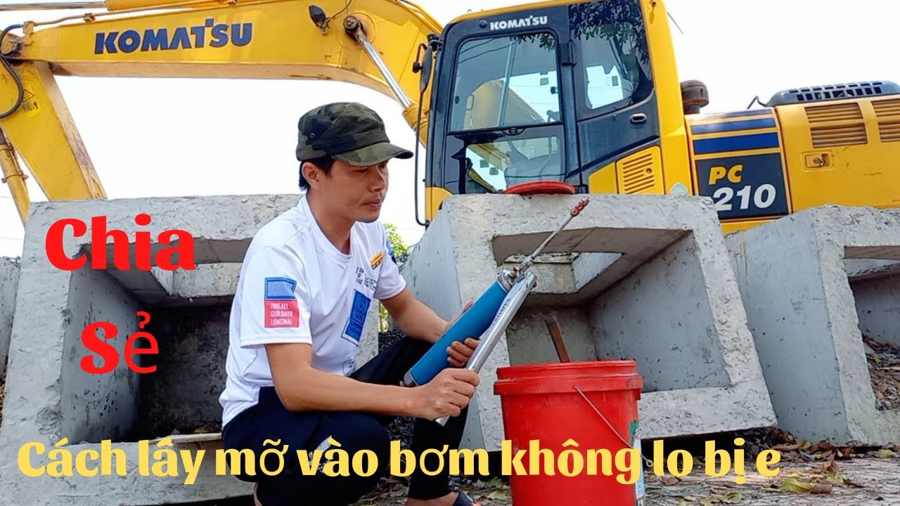 Chia sẻ cách nhồi mỡ vào bơm và sử lý đơn giản khi bơm bị e
