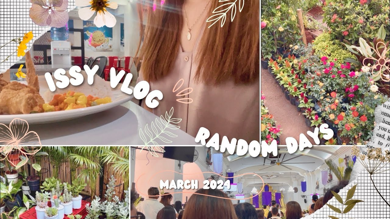 vlog : random days, festival, palm sunday✨ #lateupload #vlog #vlogphilippines #vlogph