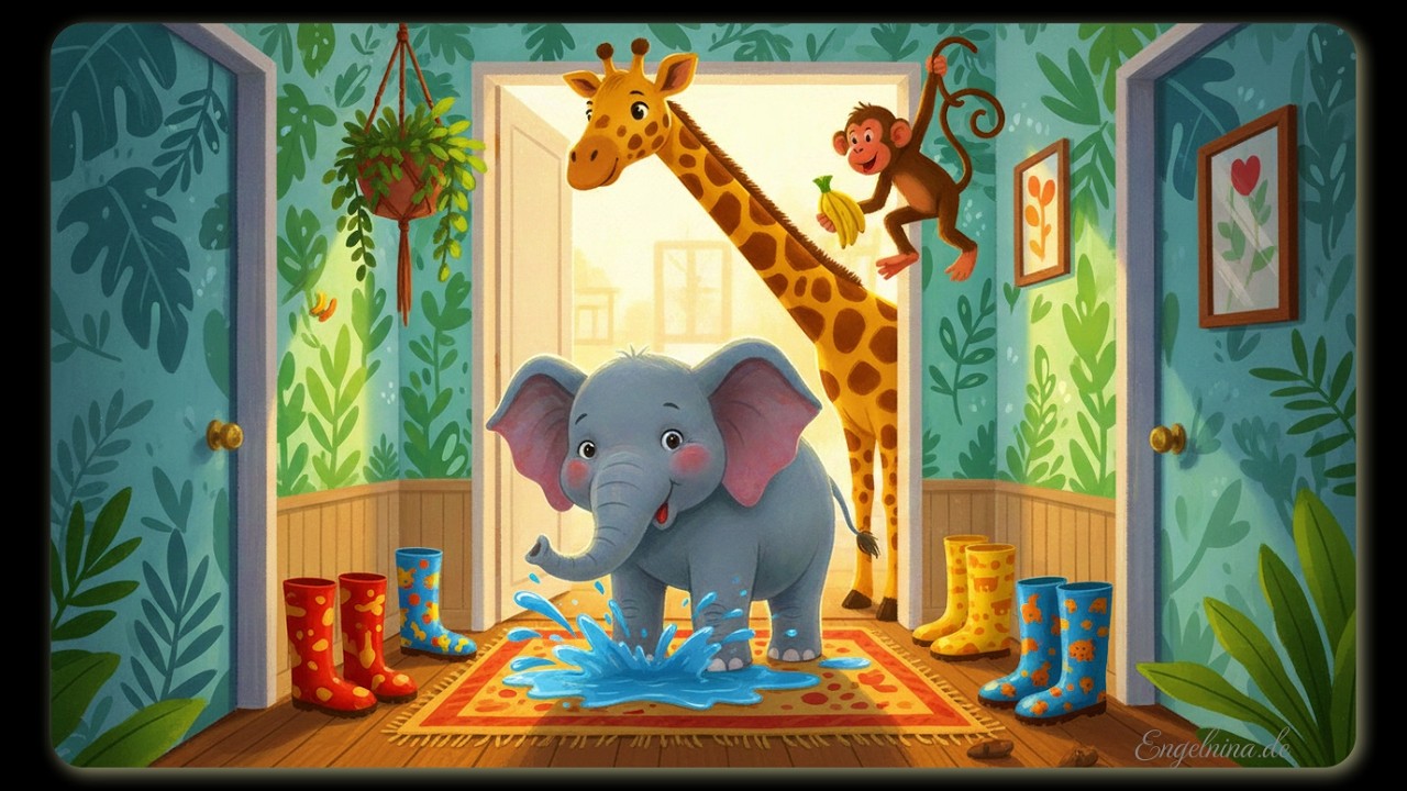 Kinderlied: Die Gummistiefel Safari im Flur