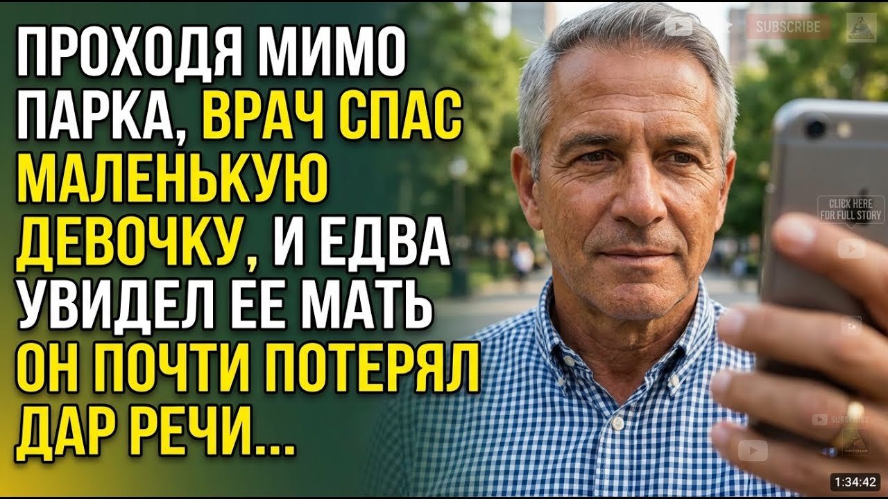 Проходя мимо парка, врач спас девочку… но увидев её мать — он онемел