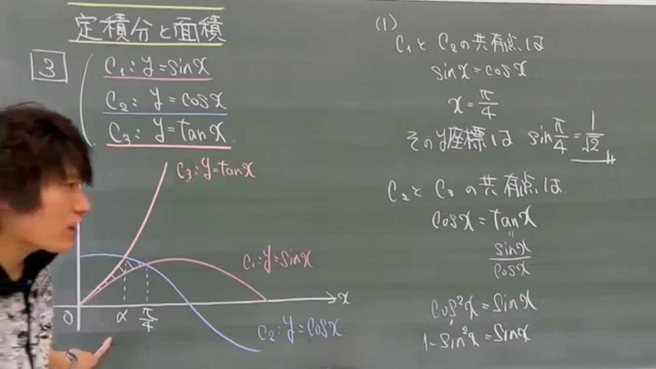 筑波大　数学　2010年　定積分と面積