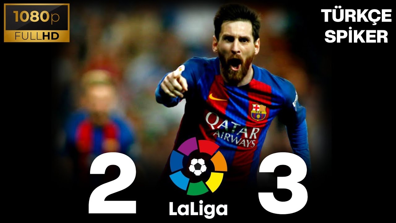Real Madrid 2-3 Barcelona | T&Uuml;RK&Ccedil;E SPİKER HD &bull; Efsane bir ma&ccedil;...