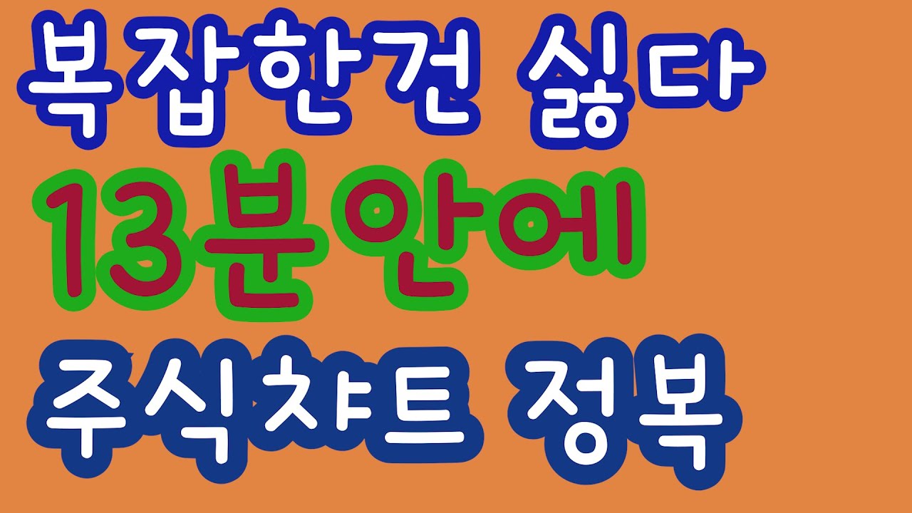 복잡한건 싫다 주식차트 캔들차트 13분안에 완전정복(주식투자 이것만 알아도 큰 돈 번다)야손TV