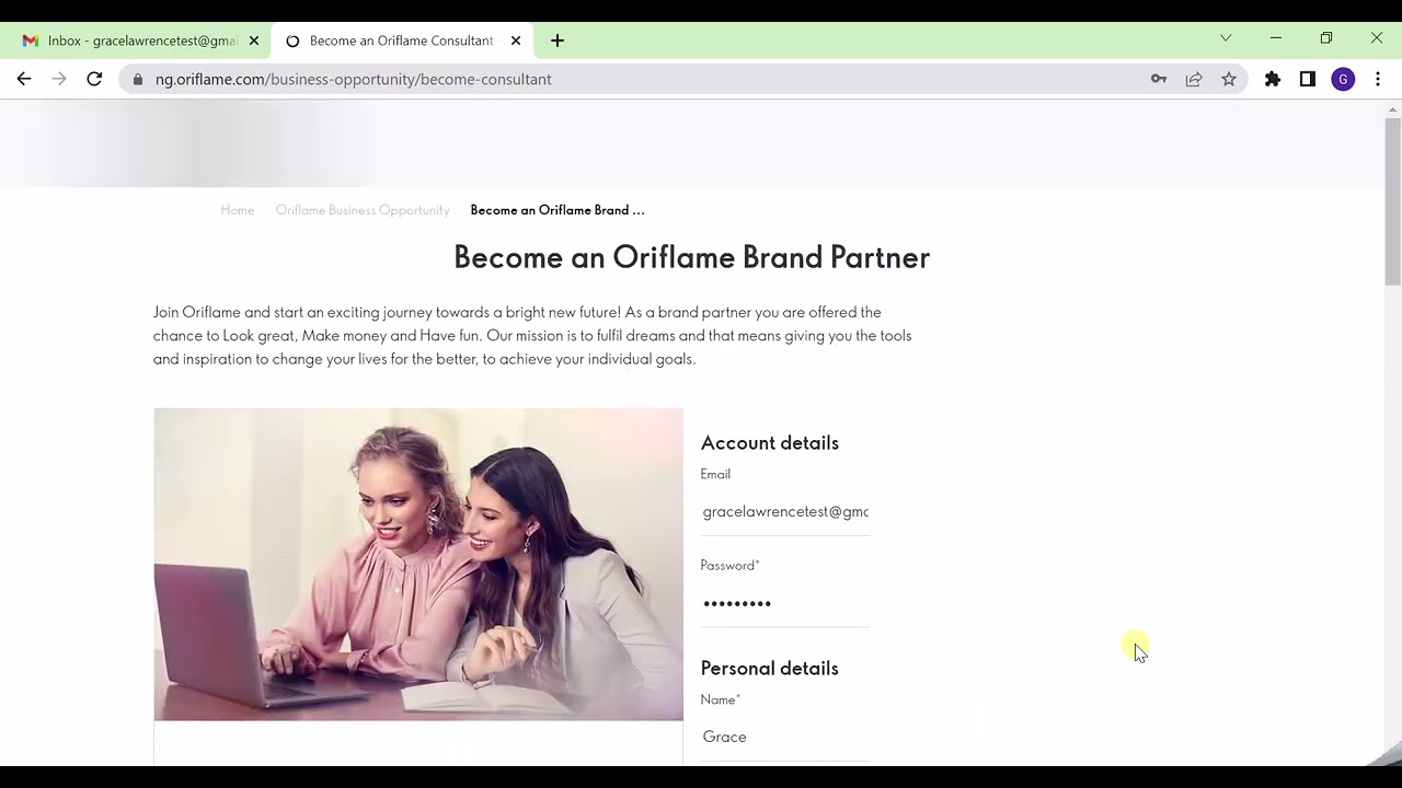 How to register as a new brand partner with Oriflame (Full Tutorial)