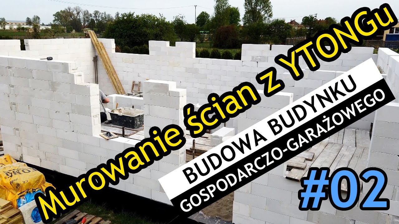 Murowanie ścian z Ytong - istotne czynności w trakcie murowania - część II - Vlog #09