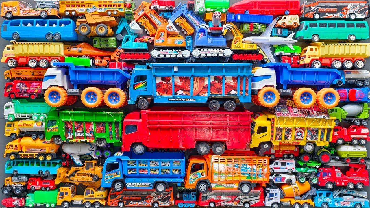 Mobil Mobilan Truk Oleng , Mobil Truk Molen, Mobil Balap, Truk Pasir, Excavator, Mobil Roket, Damkar