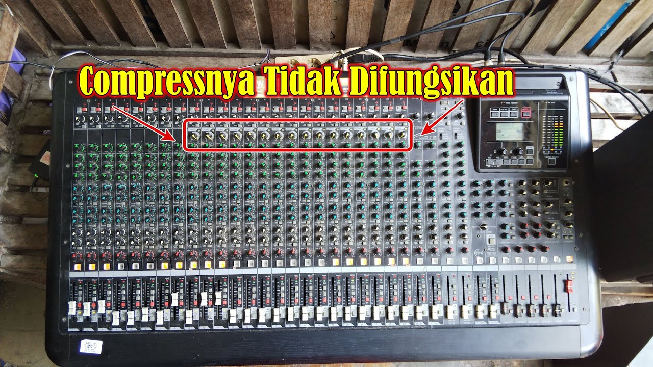 Микшер Yamaha MGP32X - Деактивация компрессии