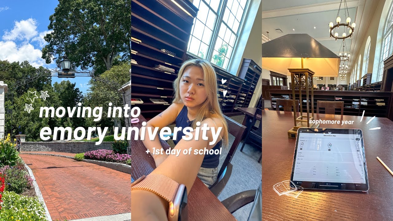 emory uni move-in + 1st day of school 🦅 sophomore year