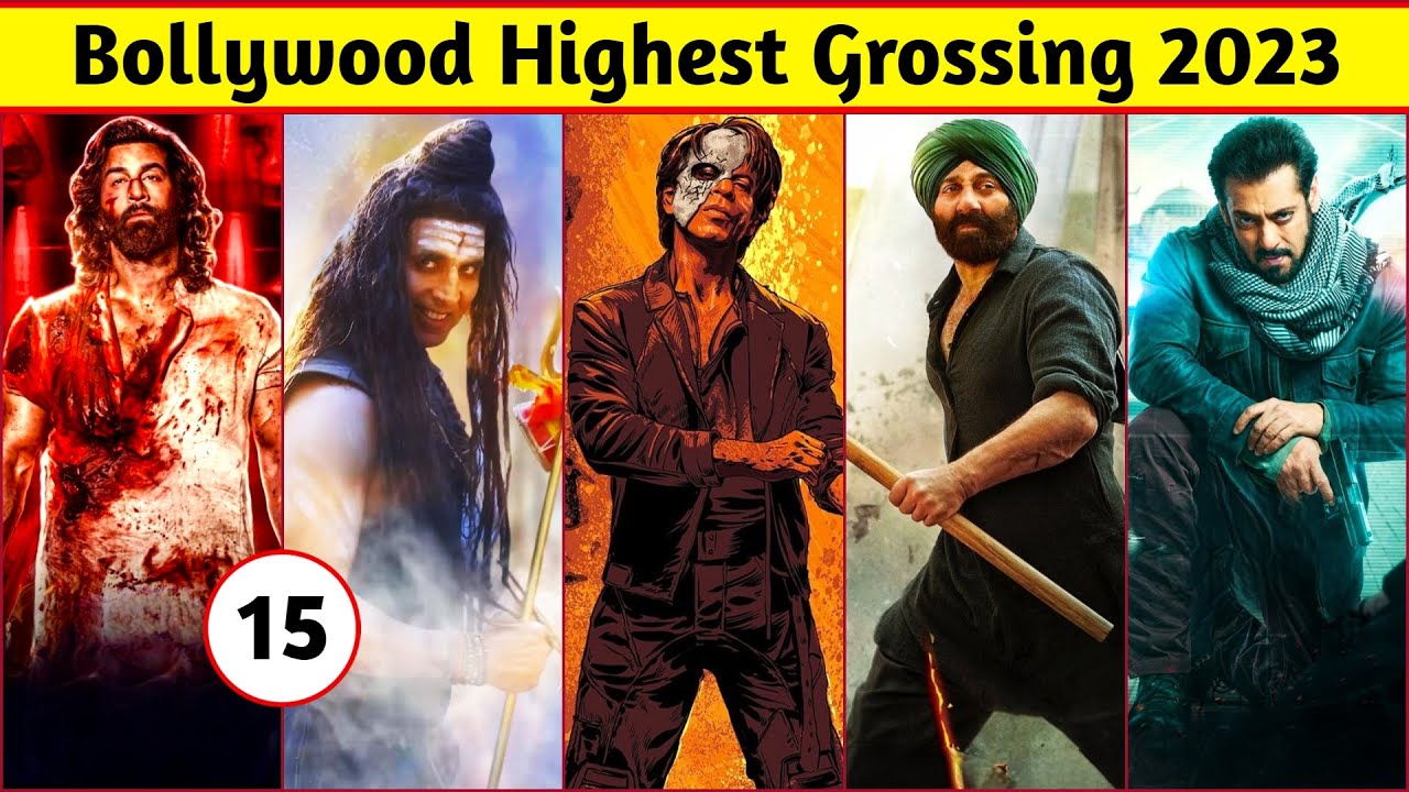 15 Highest Grossing Bollywood Movies Of 2023 | Hindi Movies Collection, Jawan, Animal, Tiger 3
