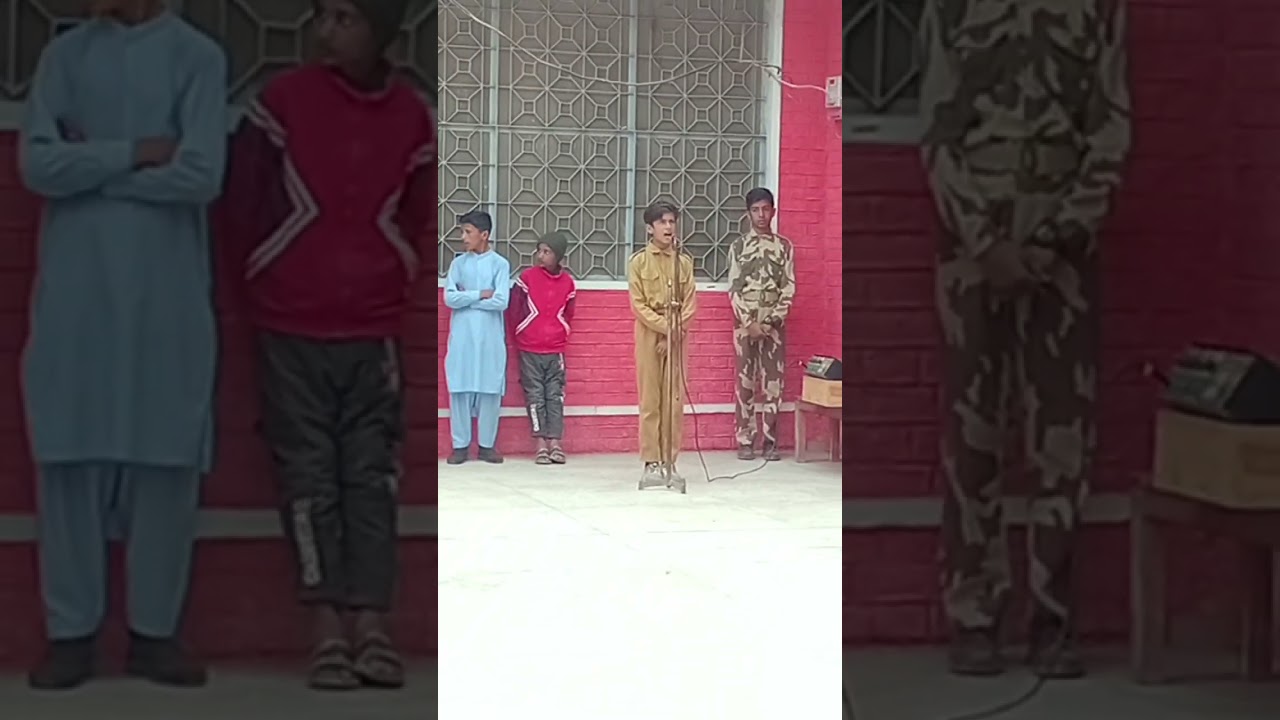 Beautiful naat by student of six class at Govt.high school 36/2L
