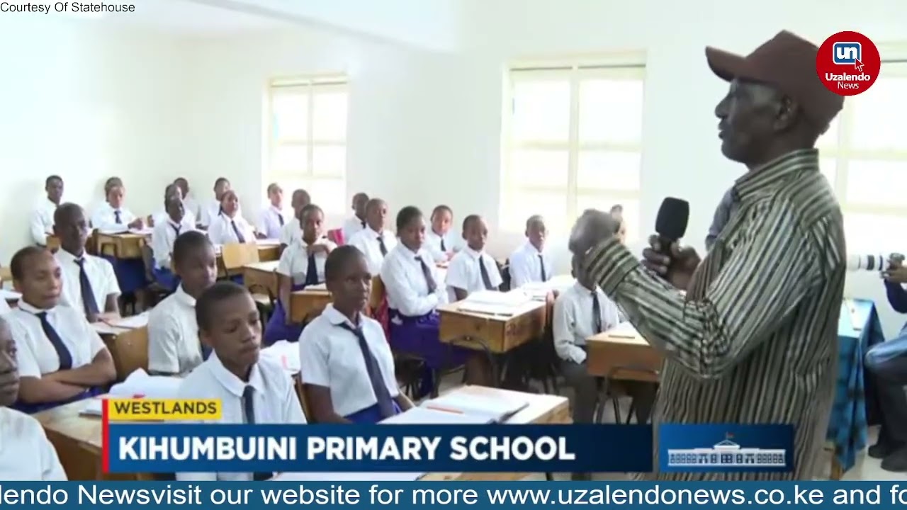 “President Ruto Interacts with Students at Kihumbuini Primary School, Westlands