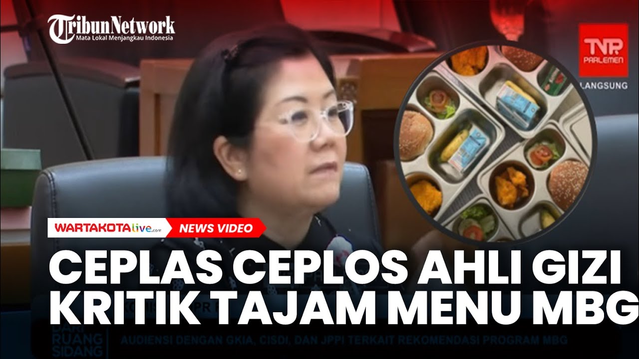 🔴Ceplas Ceplos Ahli Gizi Semprot ( MBG) Terkait Menu Makan Bergizi Gratis di DPR