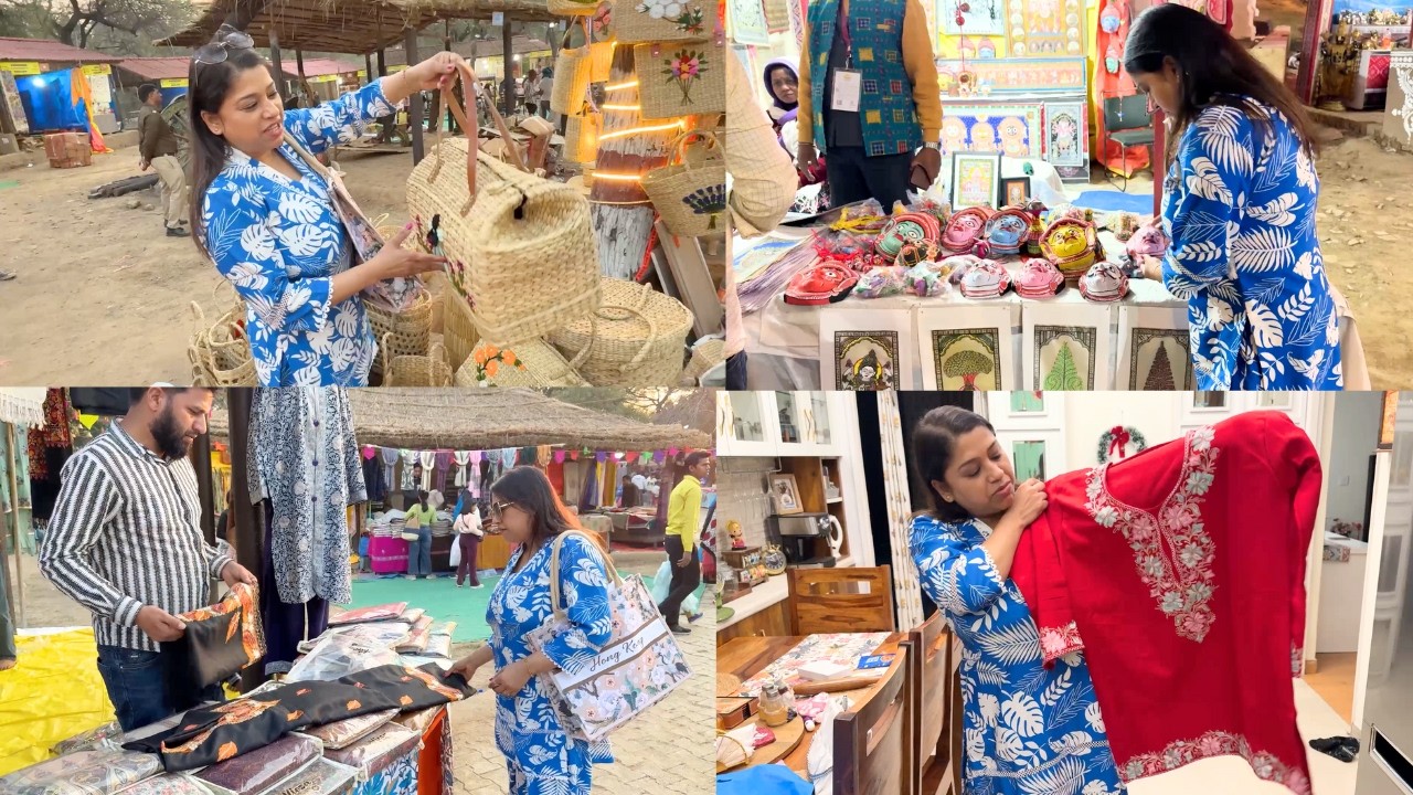 Surajkund का सबसे बड़ा Handy Crafts और Cultural मेला 2025 || Indian Mom Studio