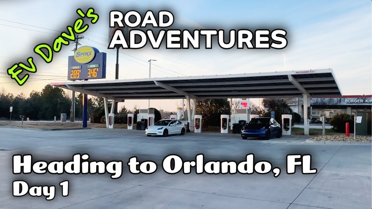 Tesla Model Y Road trip to HamCation in Florida and Back - Day 1 of 5