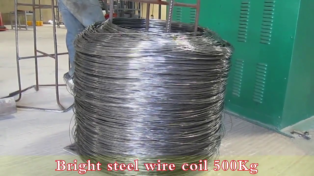 Bright steel wire coil nail production line