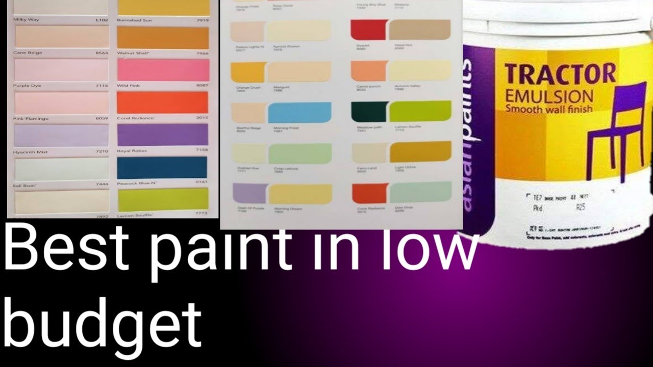best paint in low budget  (Tractor emulsion) light colour