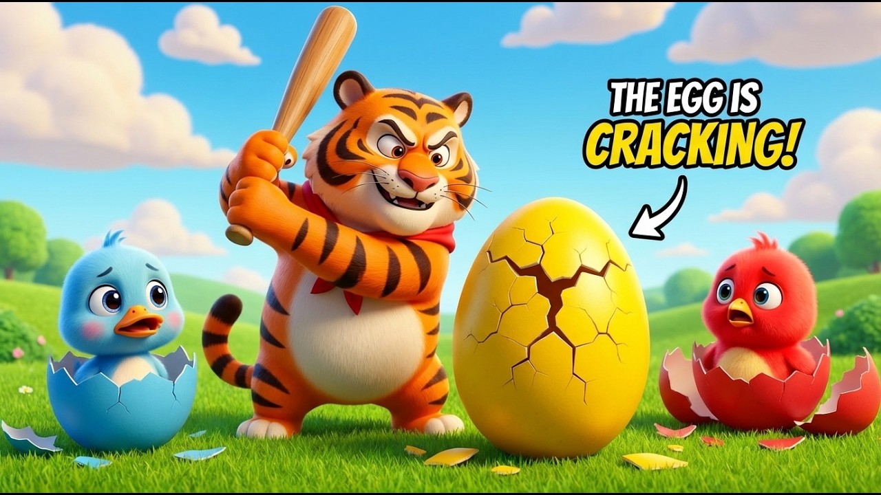 Tiger Caught Stealing Eggs! Police Launch a Farm Chase 🐯🥚🚓