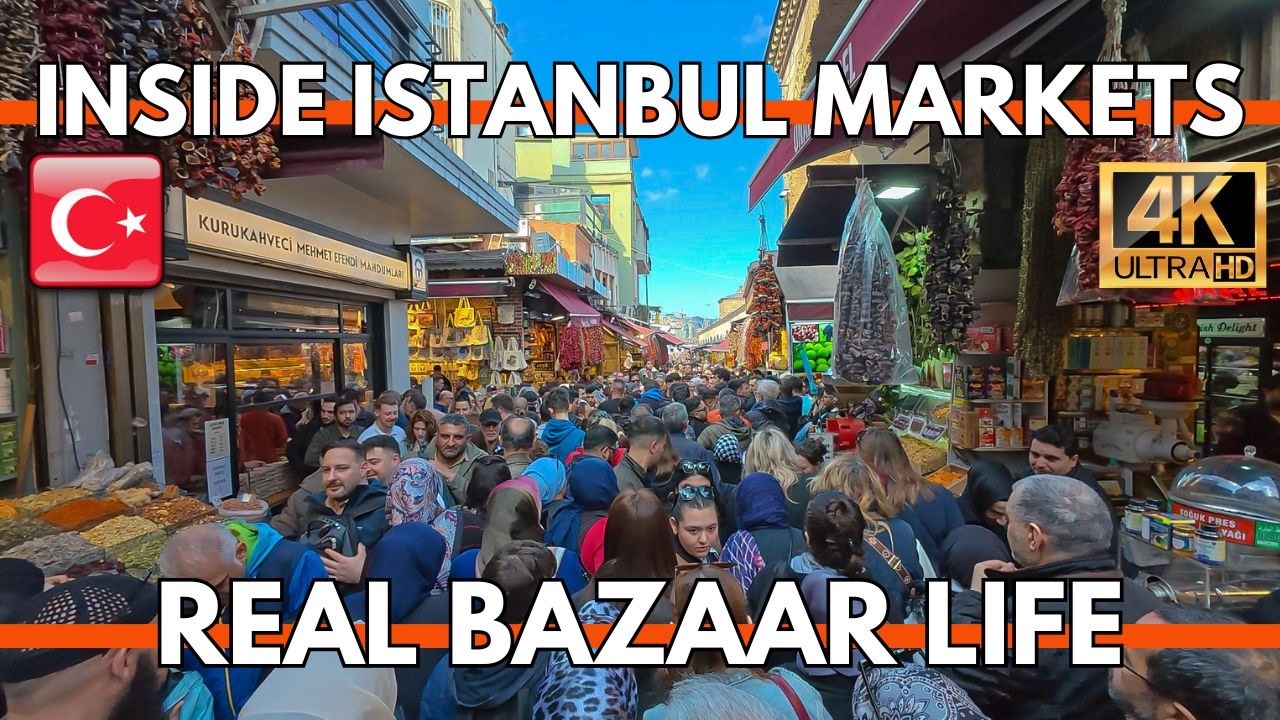 ISTANBUL TURKEY 2025 | GRAND BAZAAR, EMINONU MARKET, FAKE MARKET,EGYPTIAN BAZAAR 4K UHD WALKING TOUR