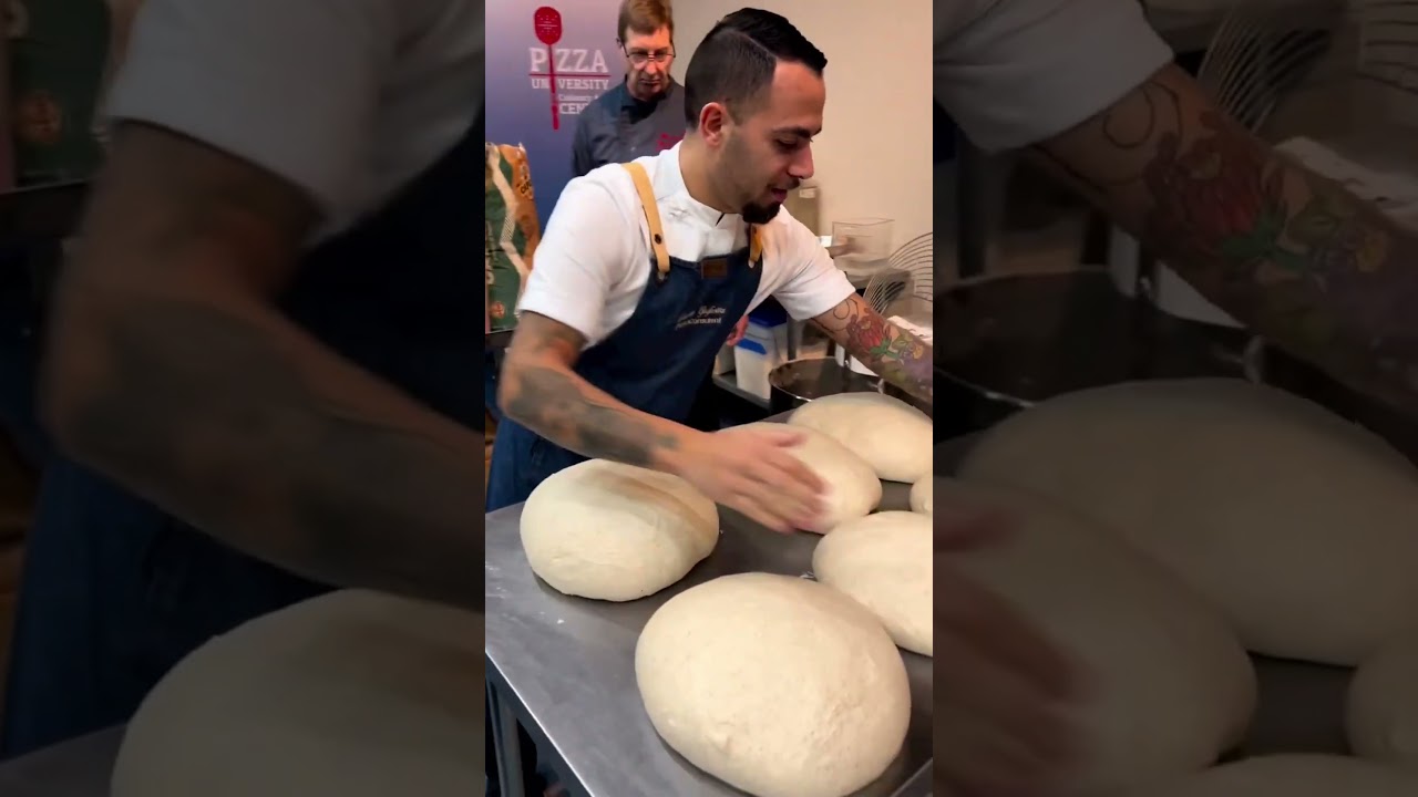Slapping Pizza Dough