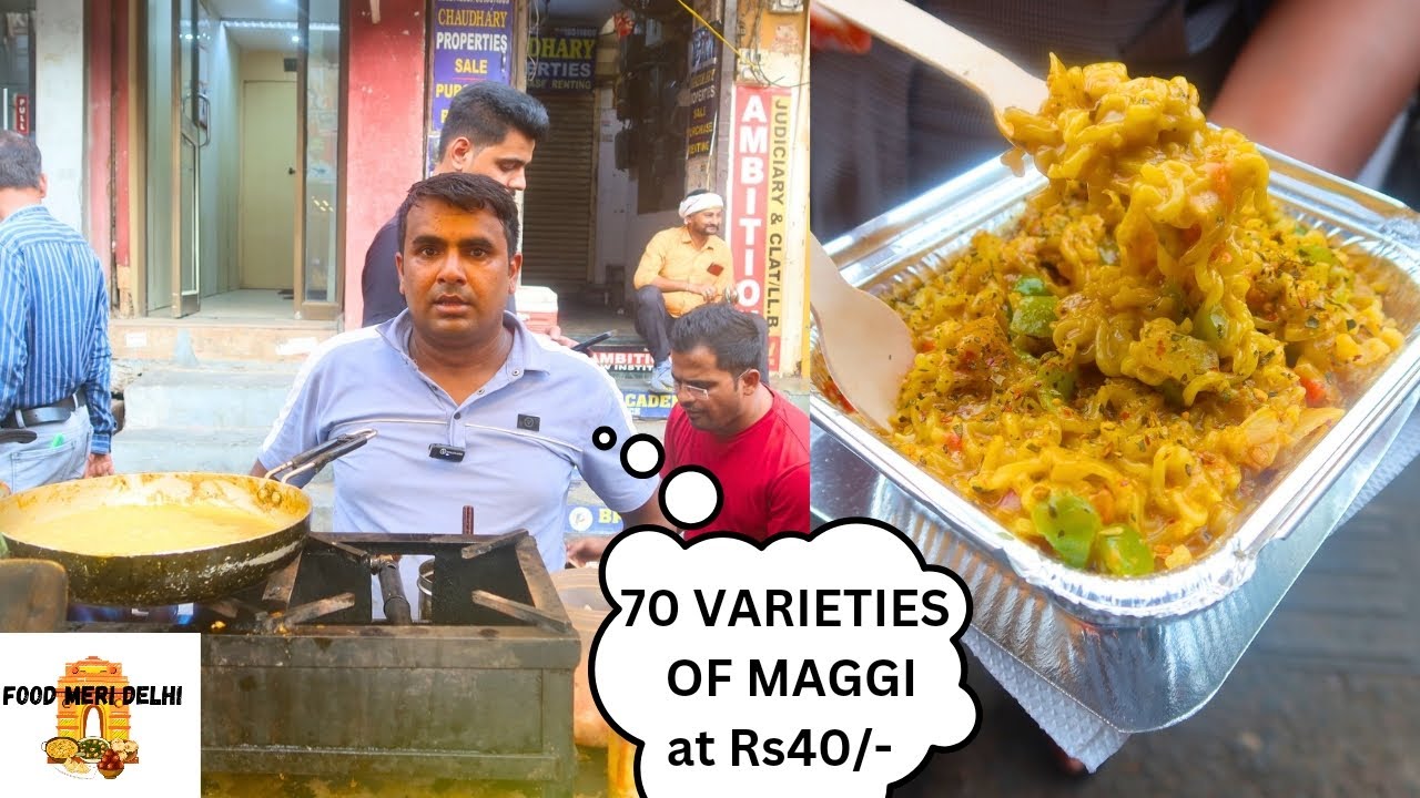 Delhi's best Veg Maggi 70 Varieties of maggi at Maggi Junction Starts Rs40/- only!