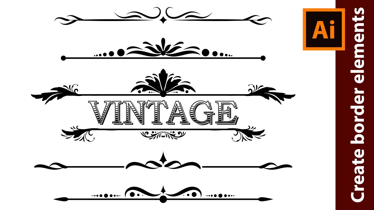 How to Design Vintage Border Elements in Adobe Illustrator