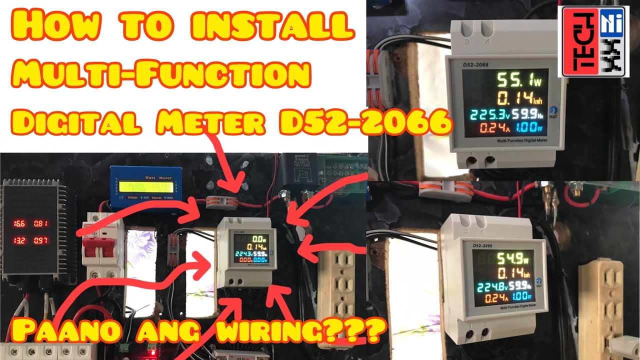 Multi-function Digital Meter D52-2066 Measure your appliances Consumption