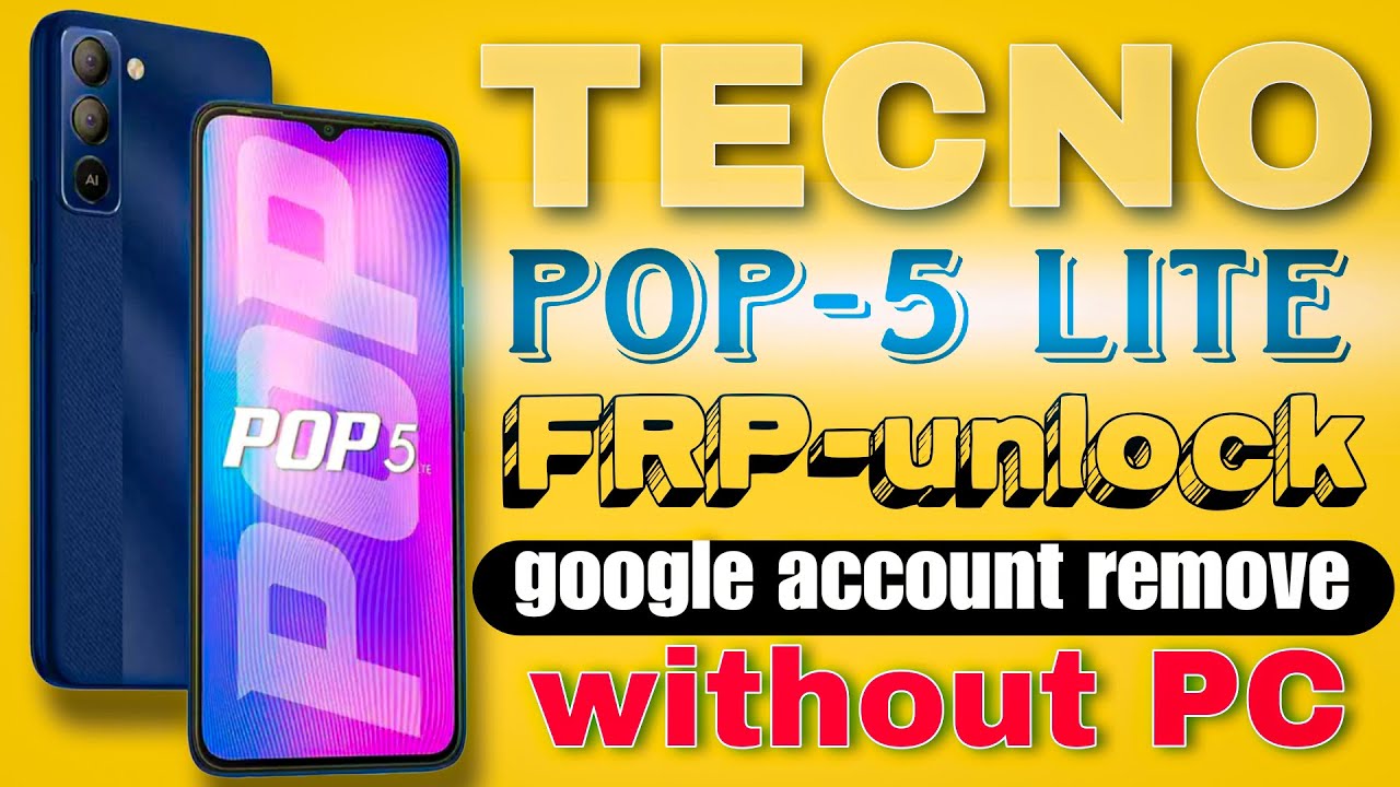 Tecno POP 5 LITE FRP Bypass Android 11 all Tecno BD4i Google Account Lock Remove Without Pc