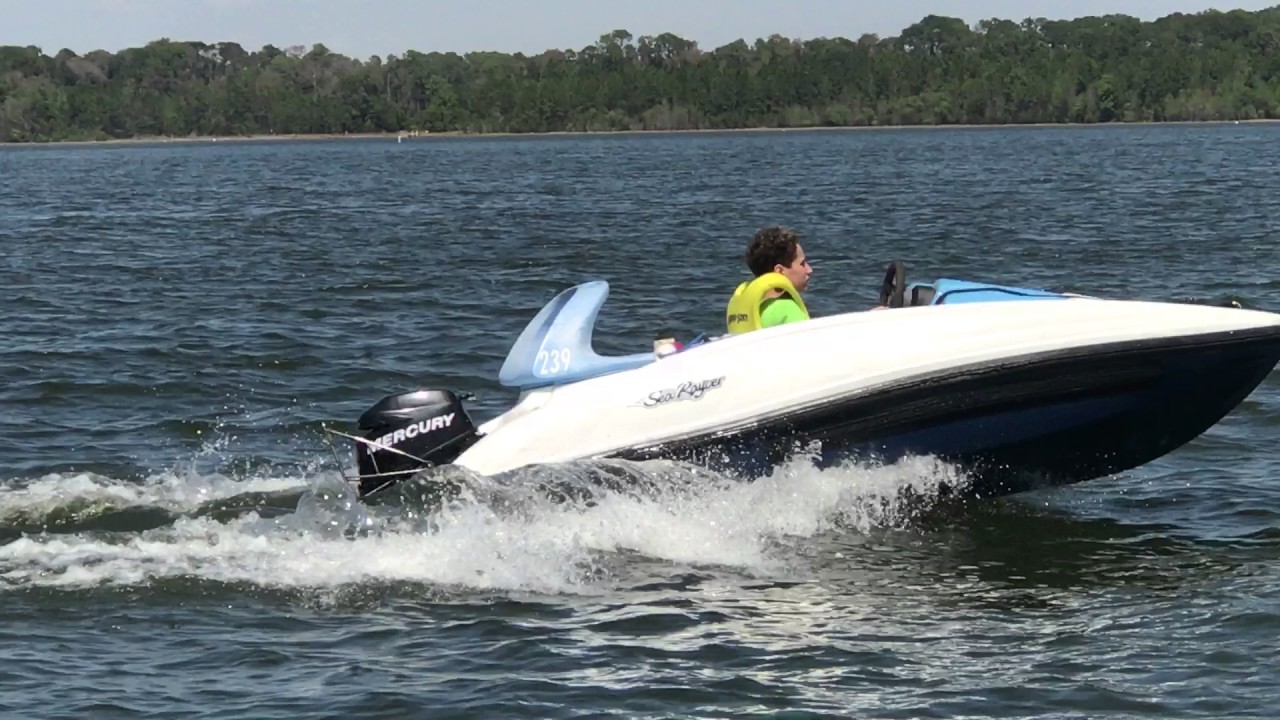 Having fun on the Sea Racers at Disney World!