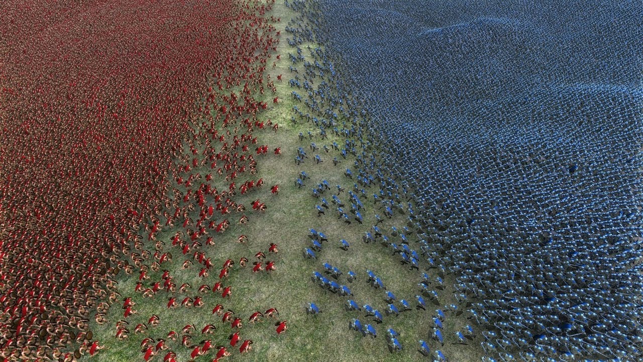 20 000 SPARTANS vs 20 000 HEAVY KNIGHTS - Ultimate Epic Battle Simulator
