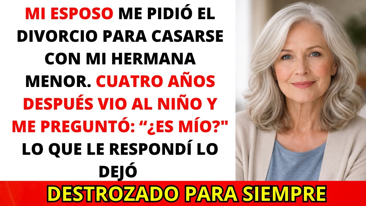 Mi Esposo Me Pidió el Divorcio Para Casarse con Mi Hermana… Cuatro Años Después, Miró al Niño.