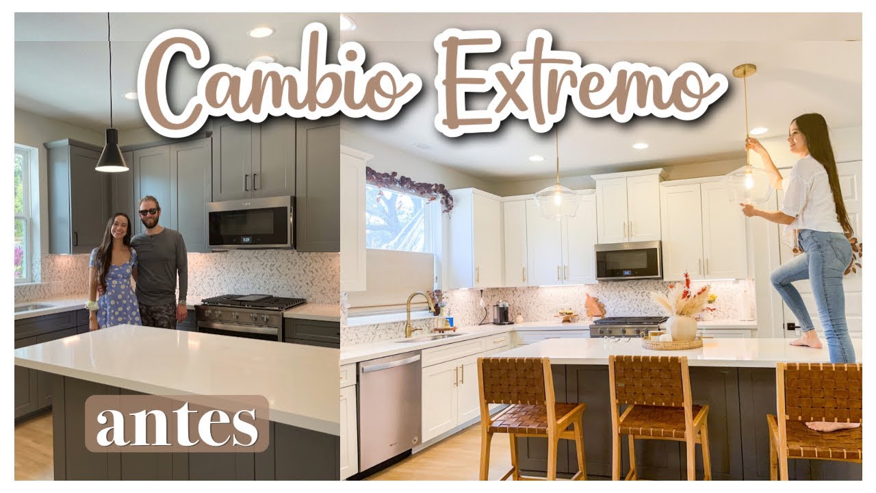 CAMBIO EXTREMO Y TOUR POR MI COCINA. Cambio el Color, Lamparas, Accesorios. makeover. Alejandra C M