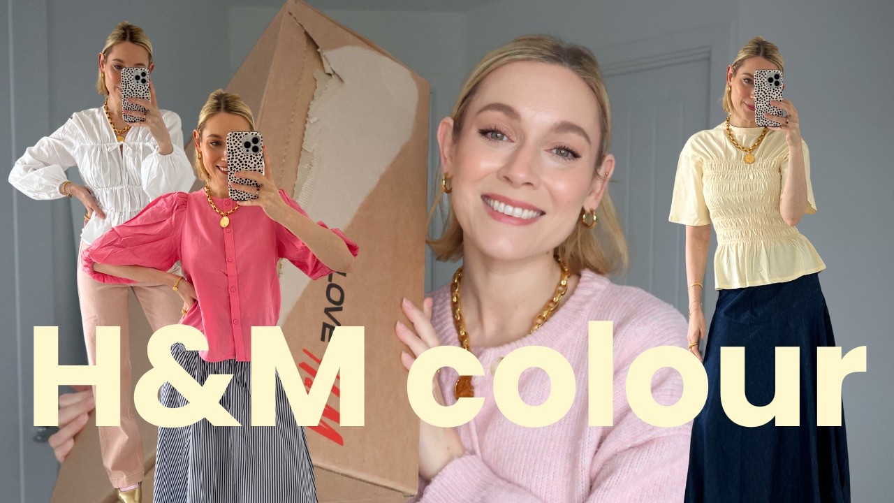 Примерка вещей из H&M 🌈 Яркие вещи для девушек, предпочитающих нейтральные тона