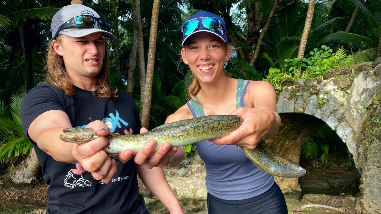 Living in Guam - WE CAUGHT AND ATE EEL